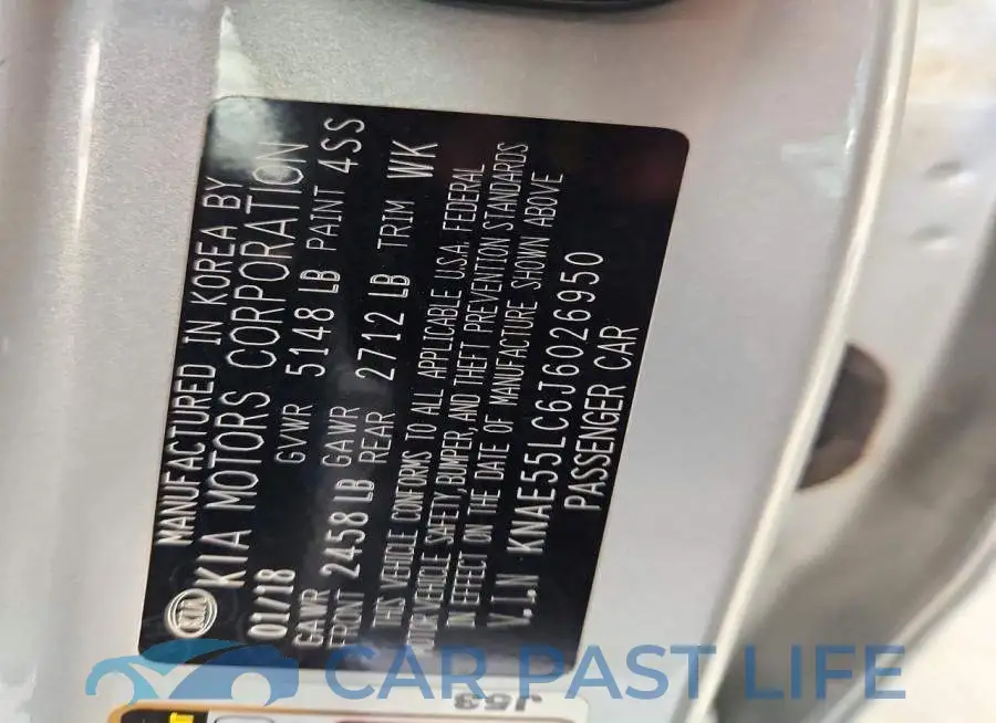 KNAE55LC6J6026950# 12