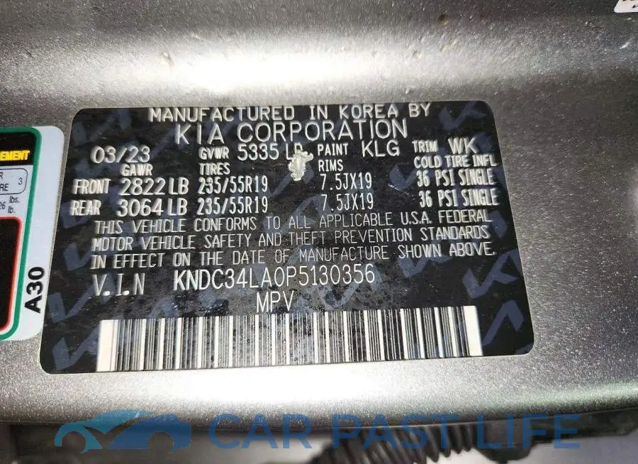 KNDC34LA0P5130356# 13