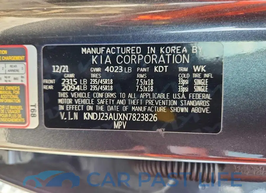 KNDJ23AUXN7823826# 14