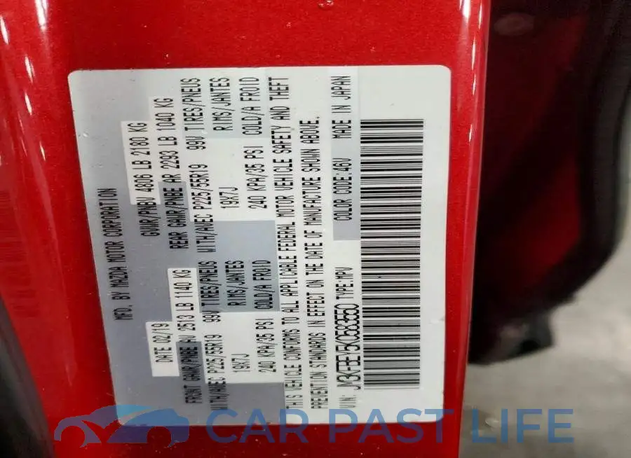 JM3KFBEY5K0583550# 12