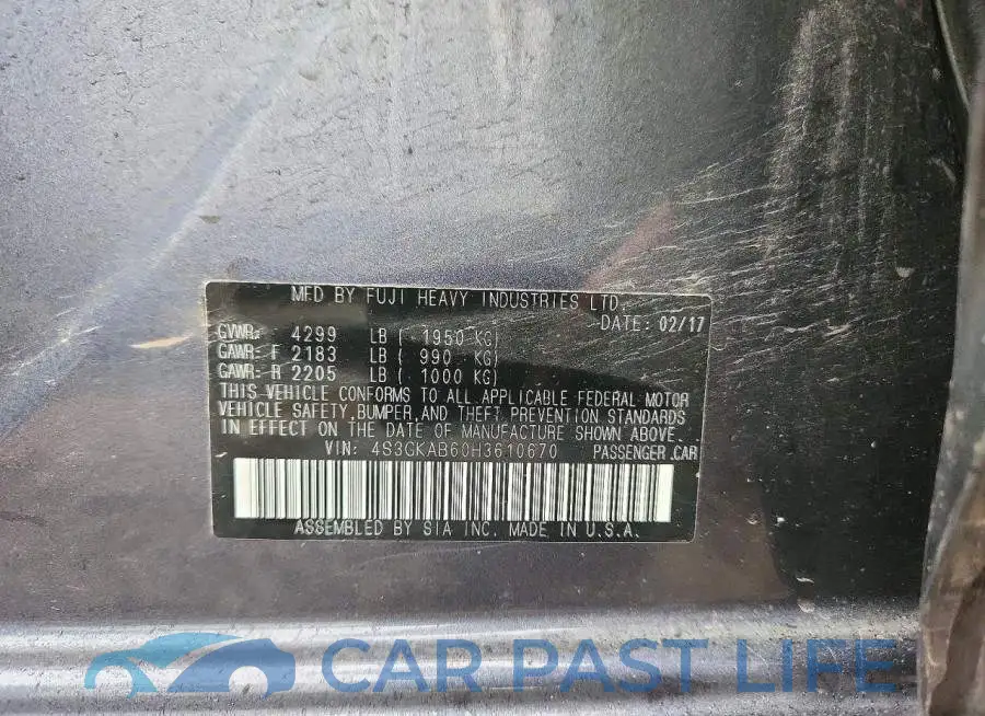 4S3GKAB60H3610670# 13