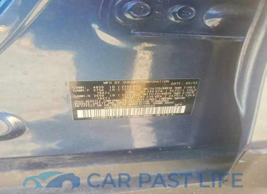 4S4BTAPC2N3200692# 12