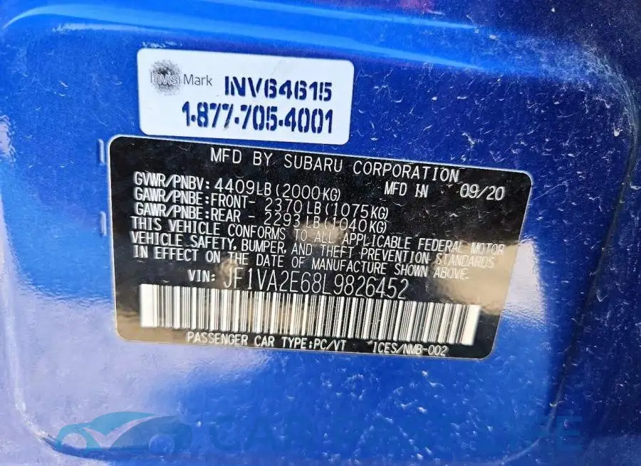 JF1VA2E68L9826452# 12