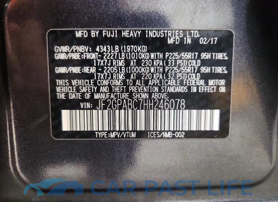 JF2GPABC7HH246078# 13