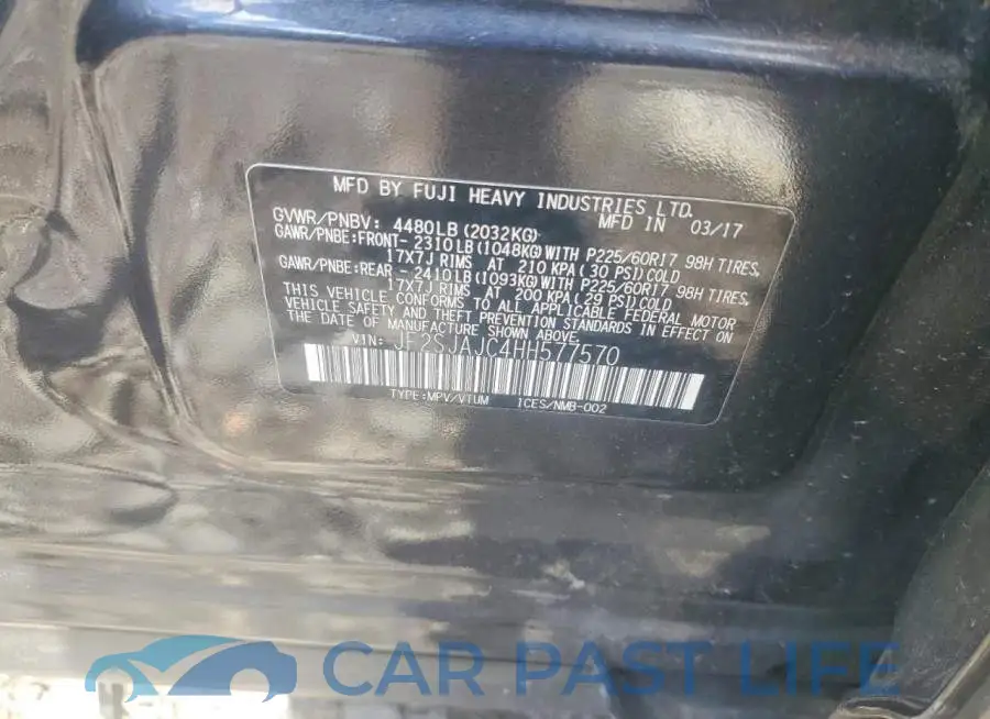 JF2SJAJC4HH577570# 12