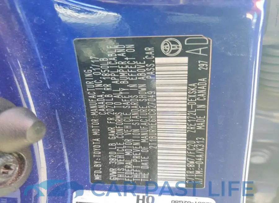 2T1BURHE6HC827049# 12