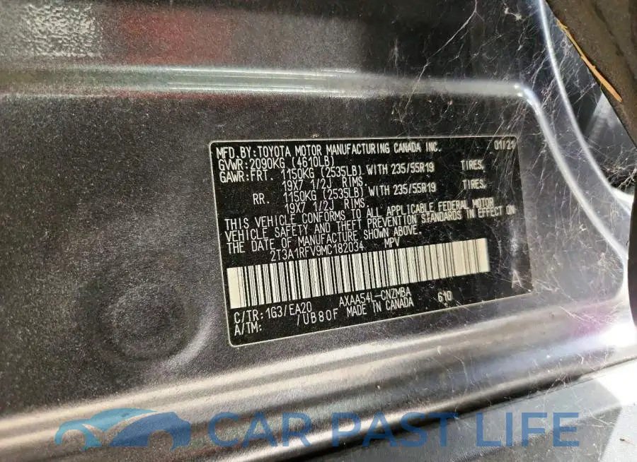 2T3A1RFV9MC182034# 13