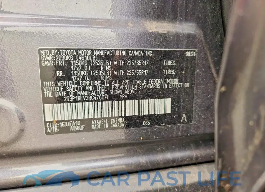 2T3P1RFV3RC476076# 13