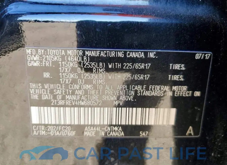 2T3RFREV4HW680572# 14