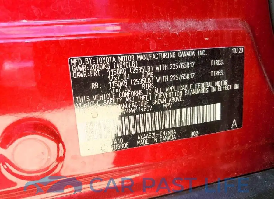 2T3W1RFV4MW114602# 13