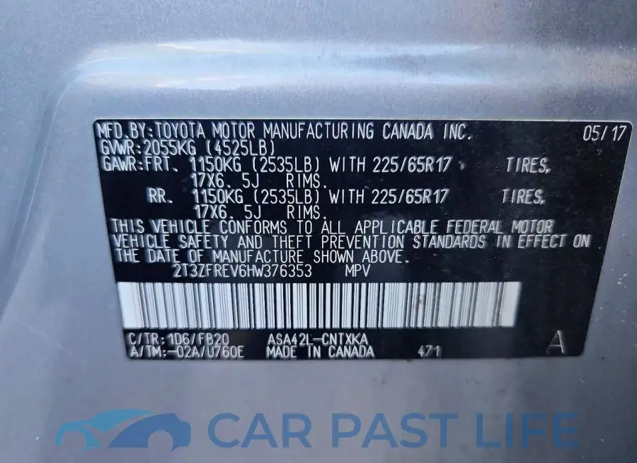 2T3ZFREV6HW376353# 13
