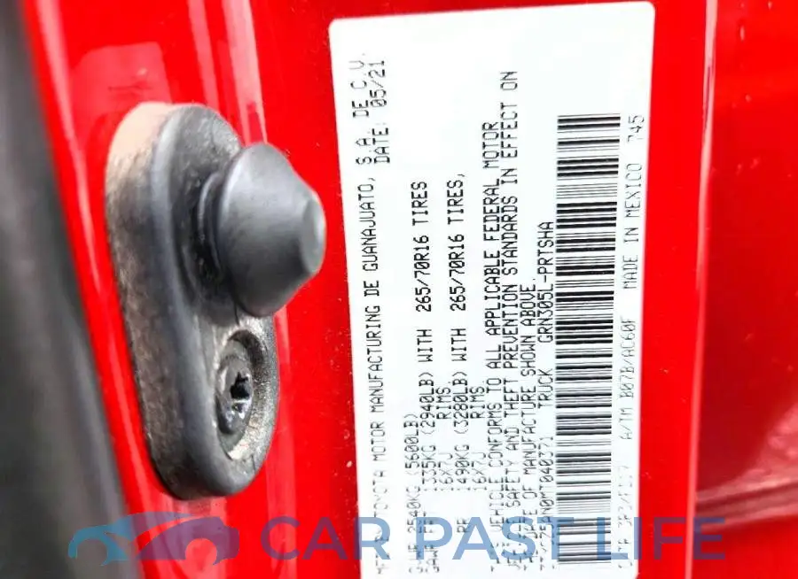 3TYCZ5AN0MT040371# 12