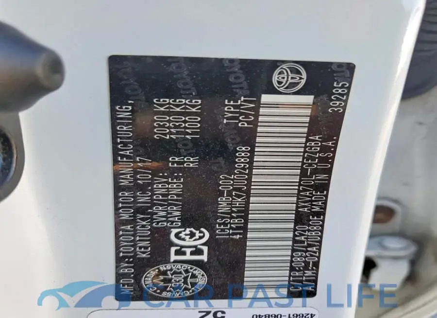 4T1B11HK7JU029888# 13