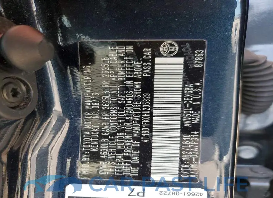 4T1BD1FK0HU205829# 12