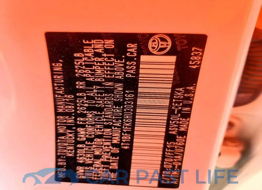 4T1BF1FK6HU303161# 12