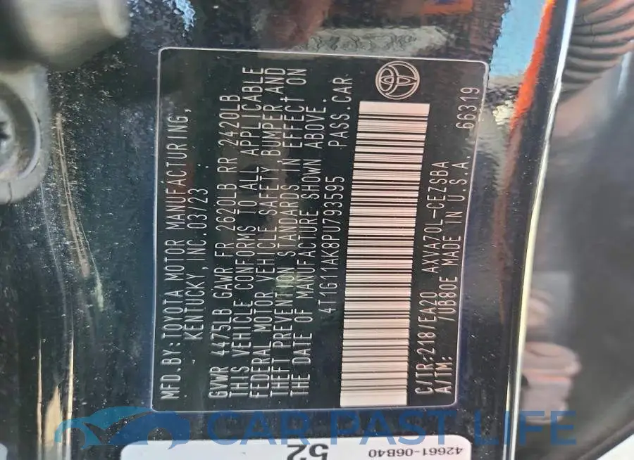 4T1G11AK8PU793595# 13
