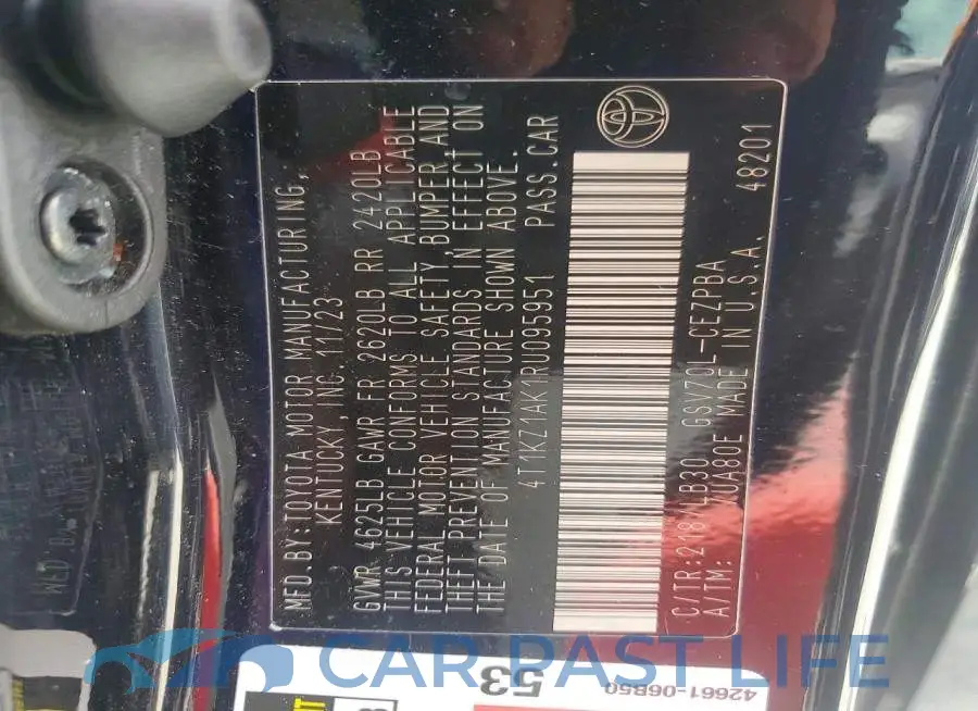 4T1KZ1AK1RU095951# 13