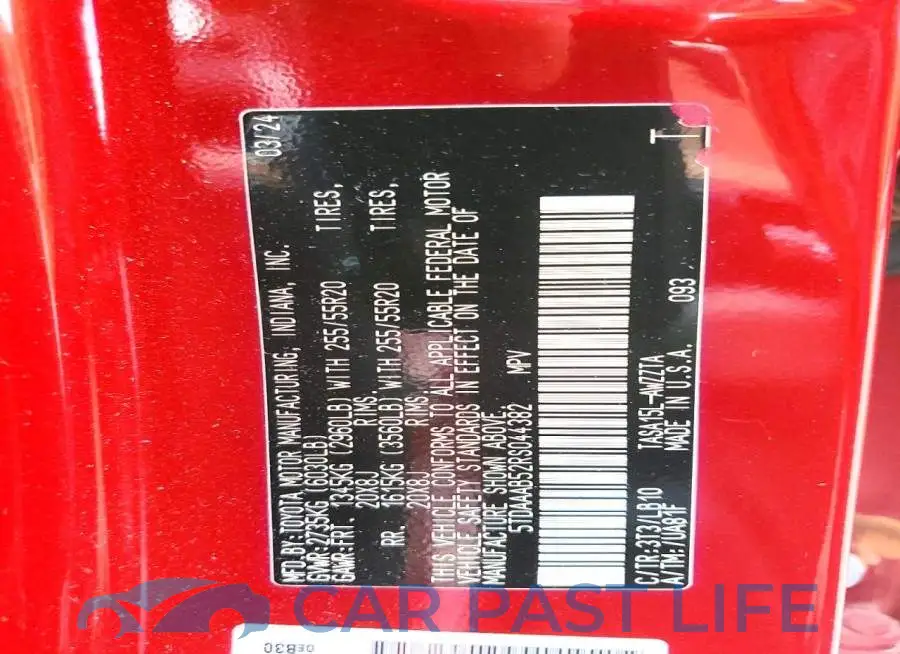 5TDAAAB52RS044382# 13