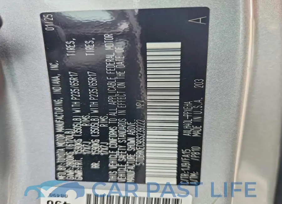 5TDBRKEC9SS239222# 13