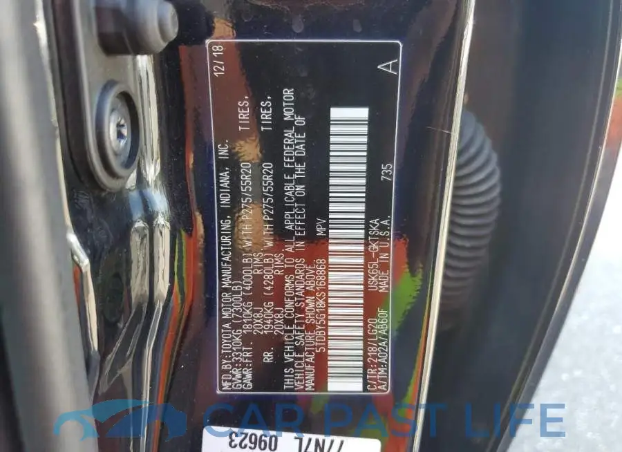 5TDBY5G18KS168868# 13