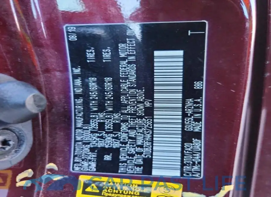 5TDBZRFH4KS725651# 14