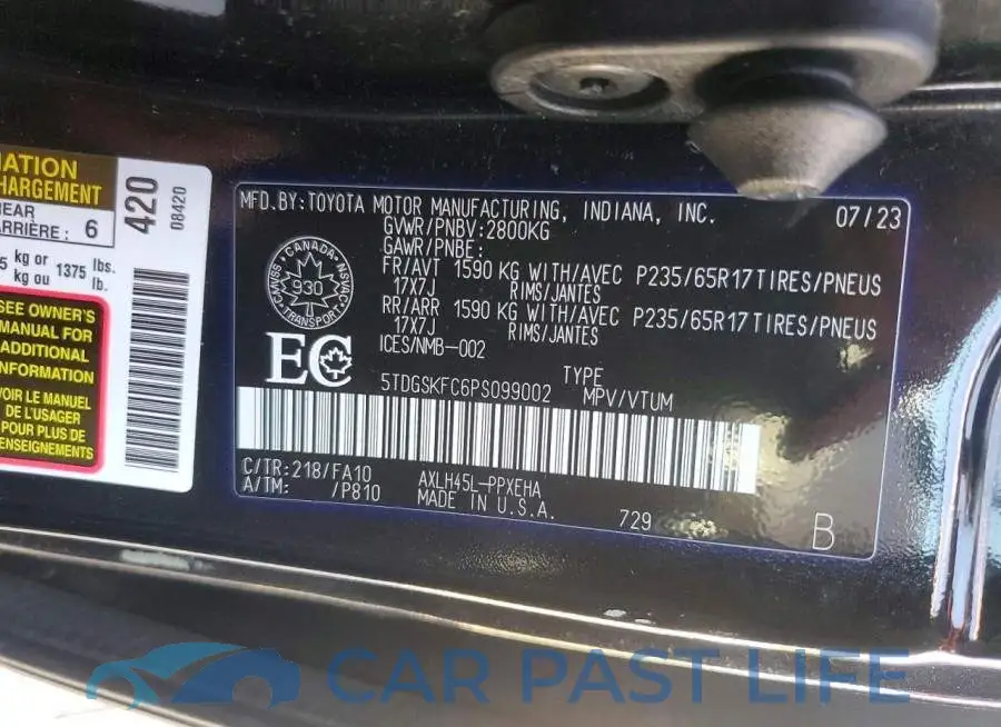 5TDGSKFC6PS099002# 14