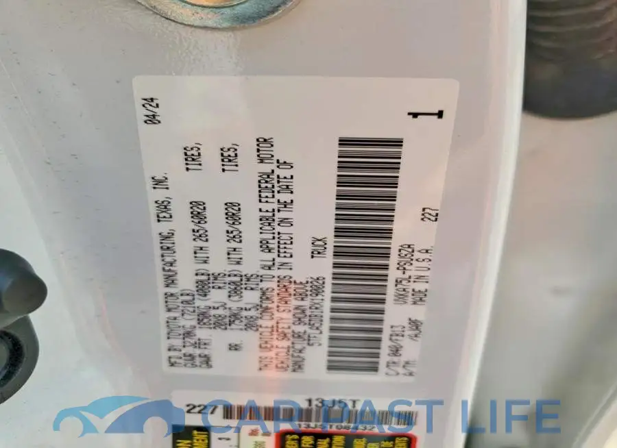 5TFLA5DB1RX190026# 12