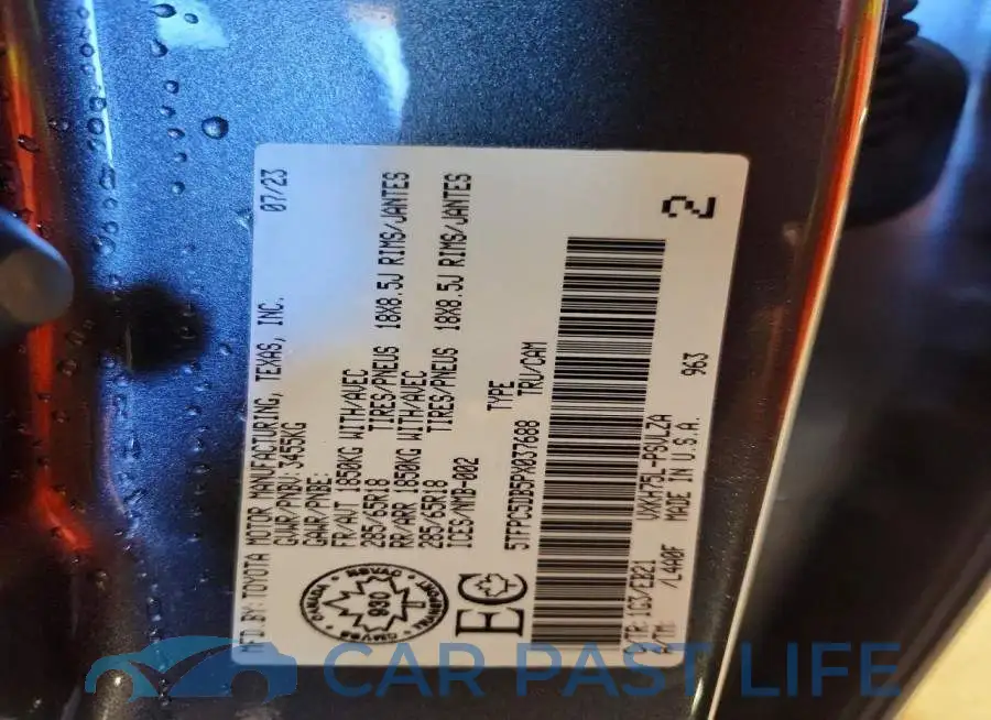 5TFPC5DB5PX037688# 13