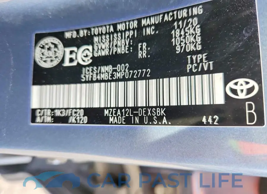 5YFB4MBE3MP072772# 12