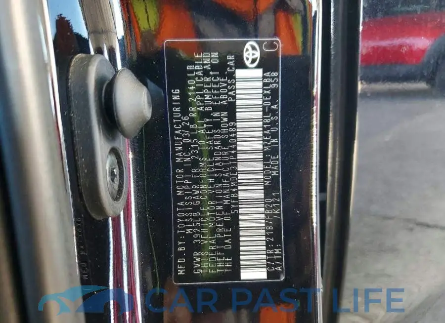 5YFB4MDE3TP440489# 12