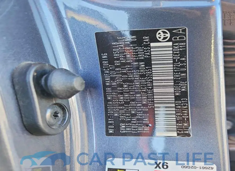5YFBURHE4HP652851# 13