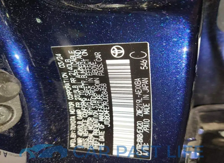 JTDBCMFE7RJ028458# 12