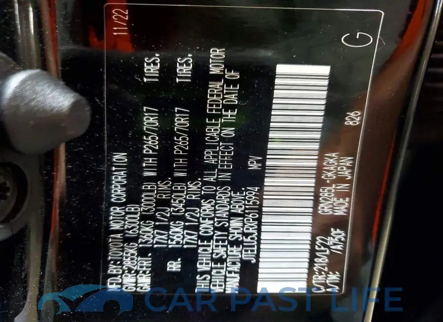 JTELU5JRXP6115994# 13