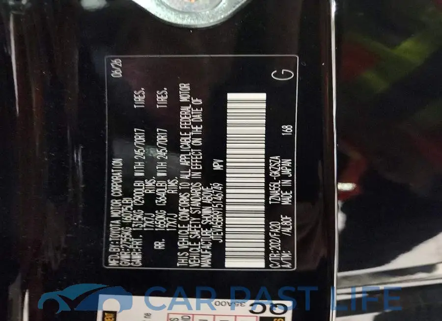 JTEVA5BR9T5146749# 14