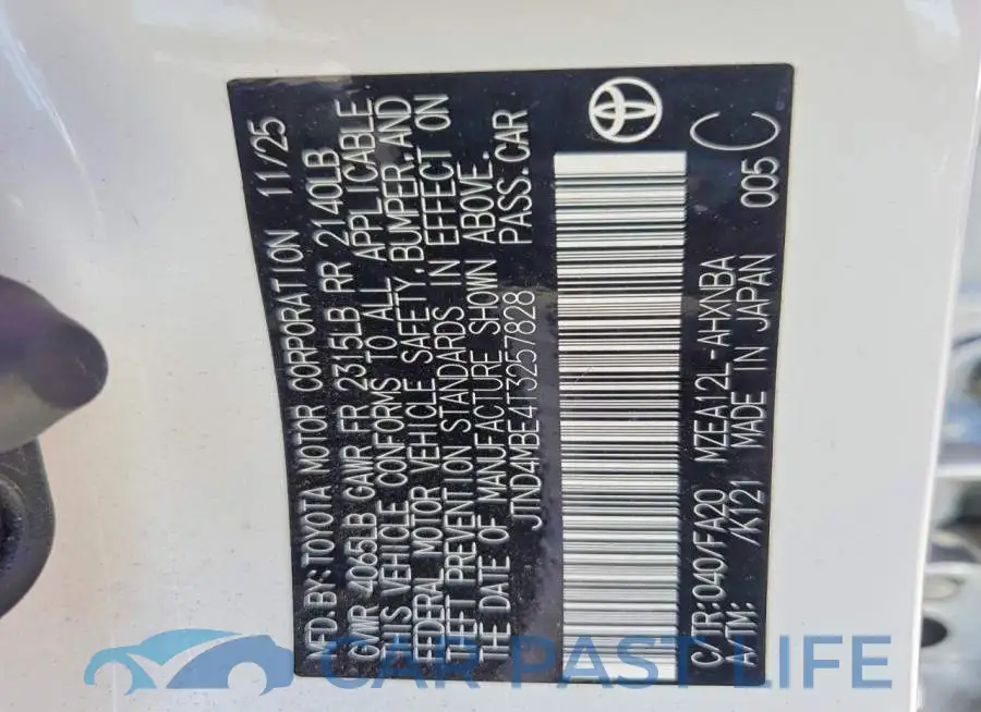 JTND4MBE4T3257828# 12