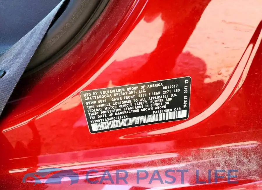 1VWBT7A34HC086244# 13