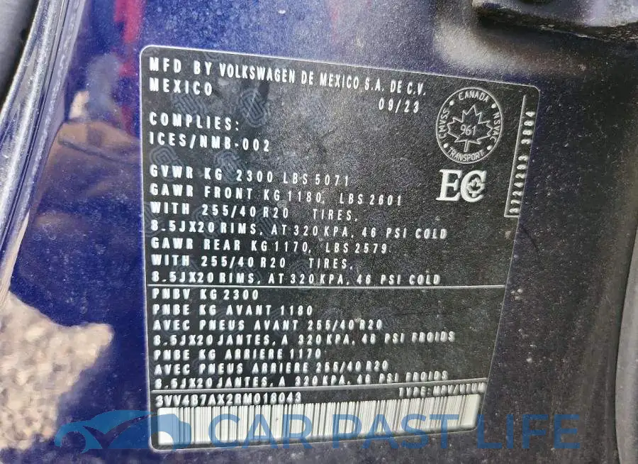 3VV4B7AX2RM018043# 14