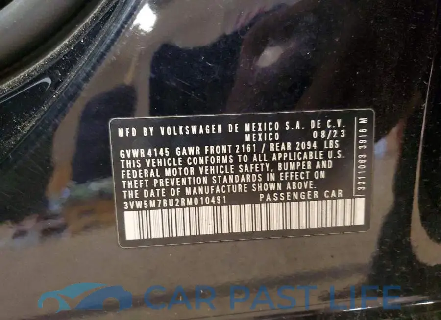 3VW5M7BU2RM010491# 12