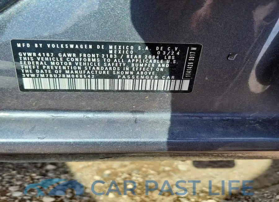 3VW7M7BU7RM068542# 12