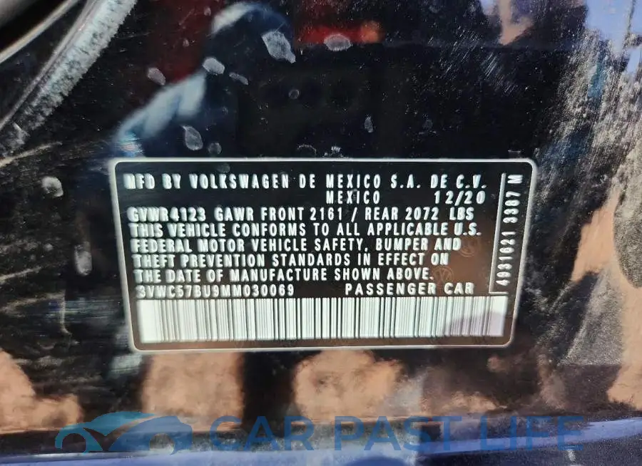 3VWC57BU9MM030069# 12