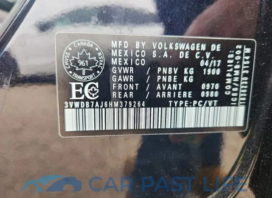 3VWDB7AJ6HM379264# 12