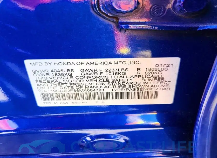 19UDE2F86MA004793# 12