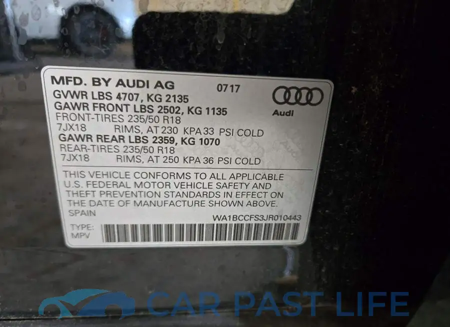 WA1BCCFS3JR010443# 13