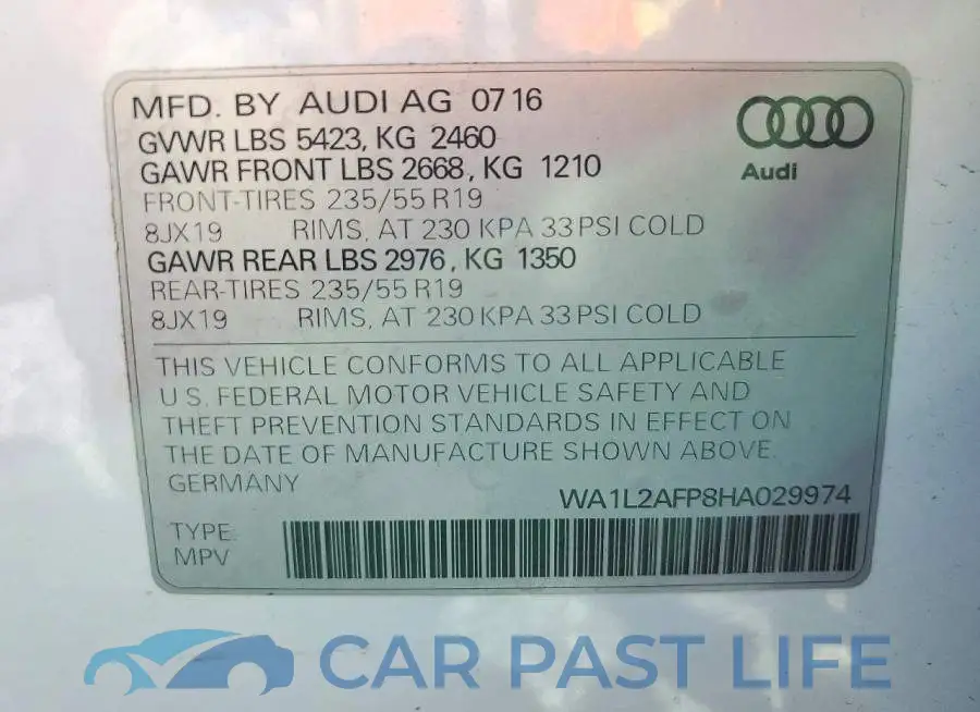 WA1L2AFP8HA029974# 13
