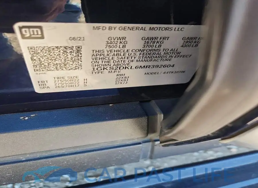 1GKS2DKL6MR392604# 13