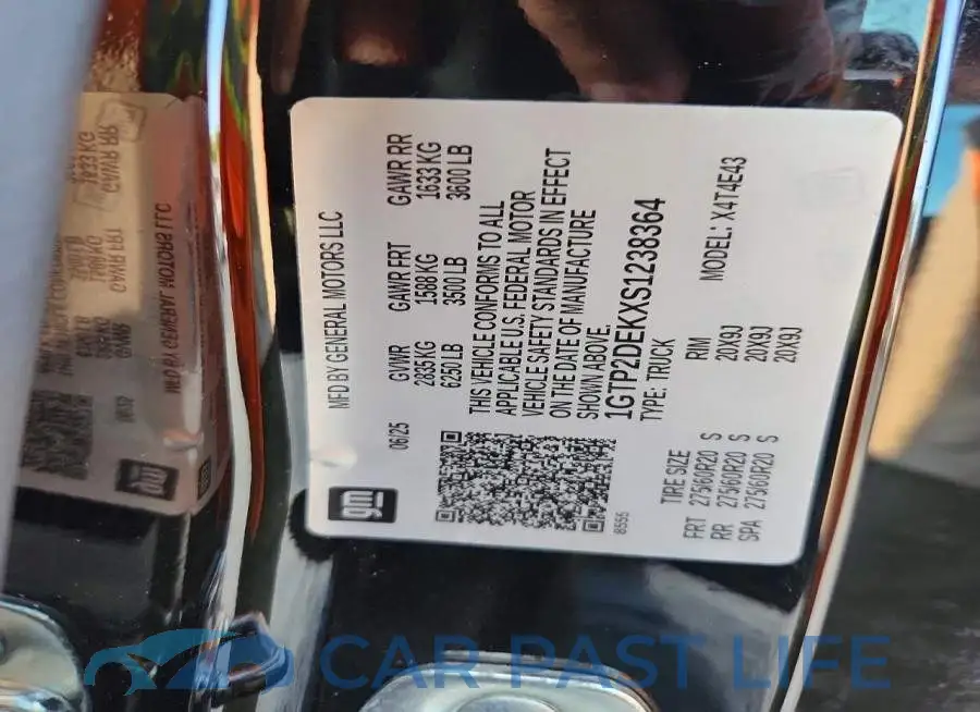 1GTP2DEKXS1238364# 12