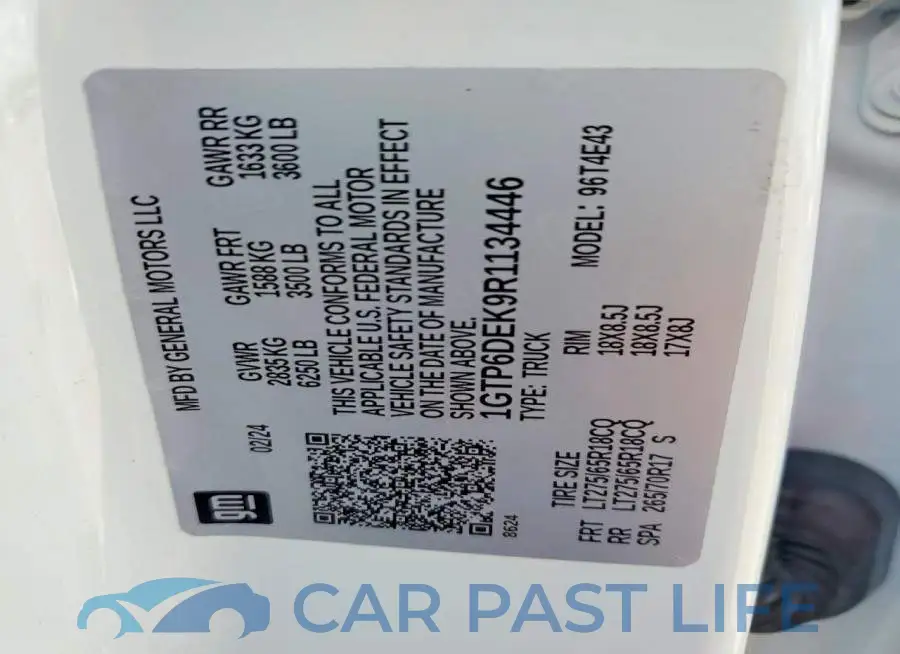 1GTP6DEK9R1134446# 12