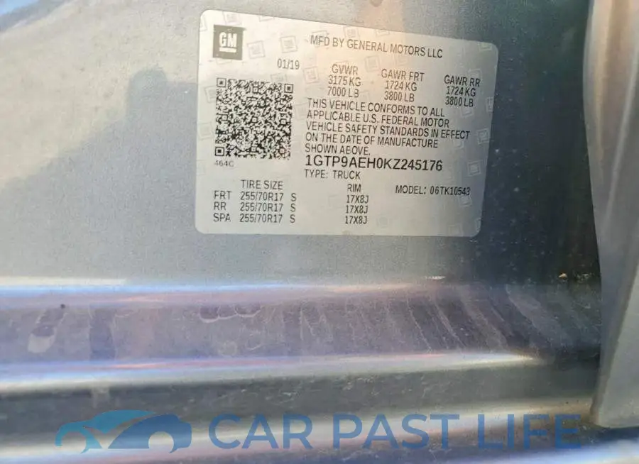 1GTP9AEH0KZ245176# 12