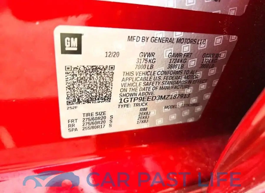1GTP9EED3MZ187913# 12