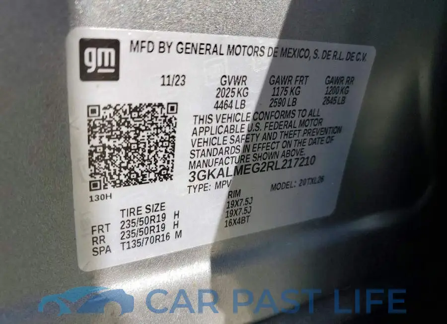 3GKALMEG2RL217210# 14